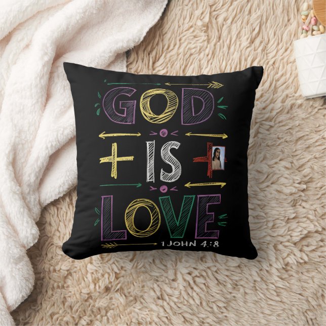Almofada Afirmação divina: Deus é o amor (Cobertor)