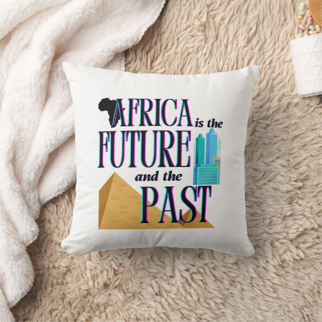 Almofada África é o Futuro & o Passado |  (Cobertor)