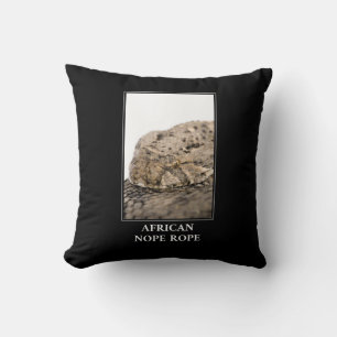 Almofada African Nope Rope - Puff adder Cobra Danger