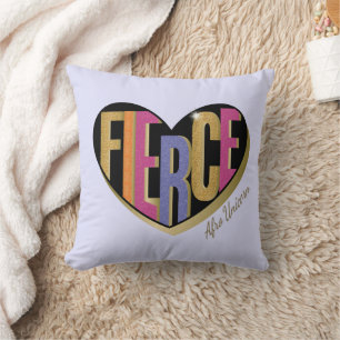 Almofada Afro Unicorn Fierce Heart Design