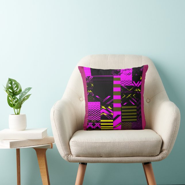 Almofada Afrocentric Geometric Print Throw Pillow (Criador carregado)