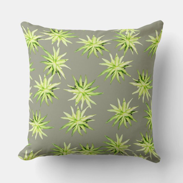 Almofada Agave Rosette - Travesseiro decorativo Nopal Mist (Frente)