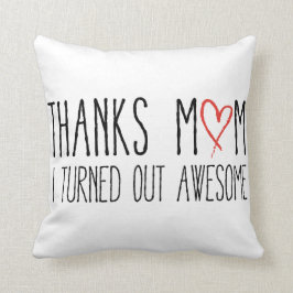 Almofada Agradece à mamã, mim despejou impressionante