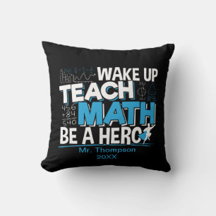 Almofada Agradecimento ao Professor de Matemática - Ensine,