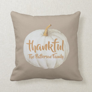Almofada Agradeço a familia do Dia de Ação de Graças