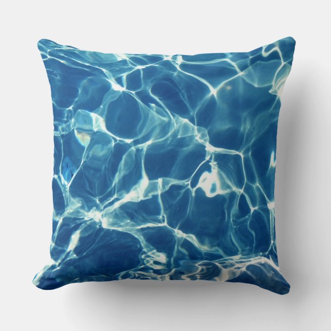 Almofada Água Azul Espumante (Frente)