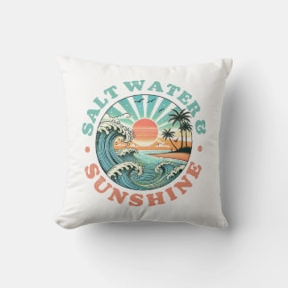 Almofada Água salgada e Travesseiro decorativo solar