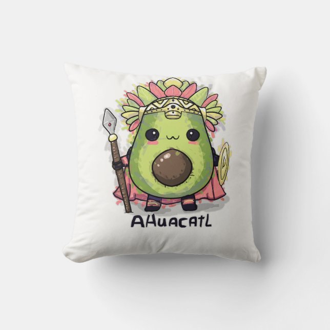 Almofada Ahuacatl Aztec Warrior Avocado (Frente)