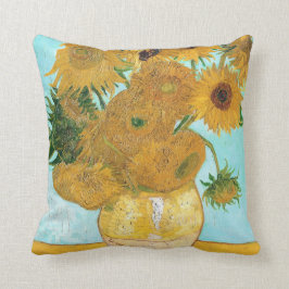 Almofada Ainda vida - vaso com doze girassóis Van Gogh