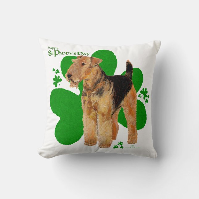 Almofada Airedale Terrier Rua Paddy (Frente)