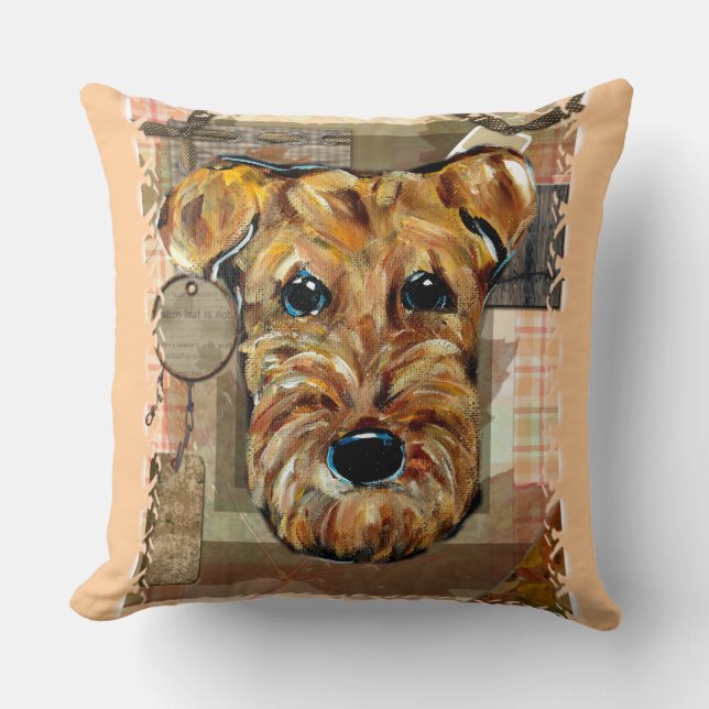 ALMOFADA AIREDALE TERRIERS (Frente)