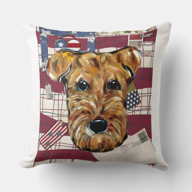 ALMOFADA AIREDALE TERRIERS (Frente)