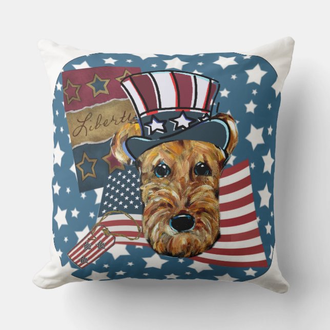 ALMOFADA AIREDALE TERRIERS (Frente)