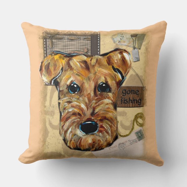 ALMOFADA AIREDALE TERRIERS (Frente)