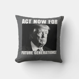 Almofada Aja Agora para as Gerações Futuras - Conscientizaç