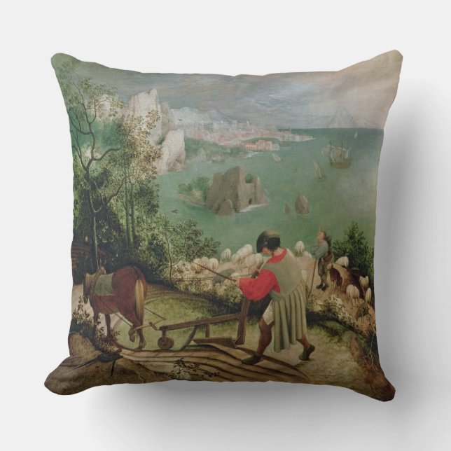 Almofada Ajardine com a queda de Ícaro, c.1555 (Frente)