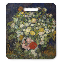Almofada ajoelhada de Buquê de Flores Vintage Van