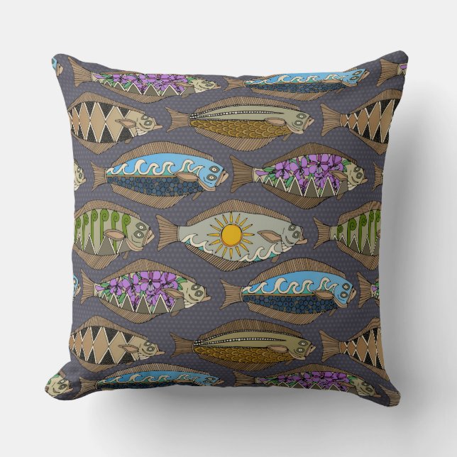 Almofada Alabote-do-mar (Frente)