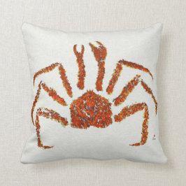 Almofada Alaskan King Crab - Travesseiro de 16" x 16"