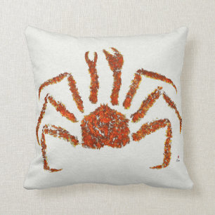 Almofada Alaskan King Crab - Travesseiro de 16" x 16"