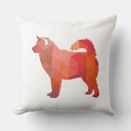 Almofada Alaskan Malamute Geométrico Pattern Silhouette