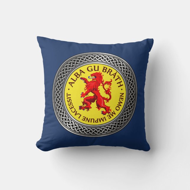 Almofada Alba Gu Brath Lion Rampant Knot (Frente)