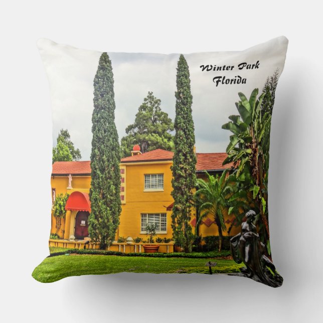 Almofada Albin Polasek Museum & Gardens Winter Park FL (Frente)