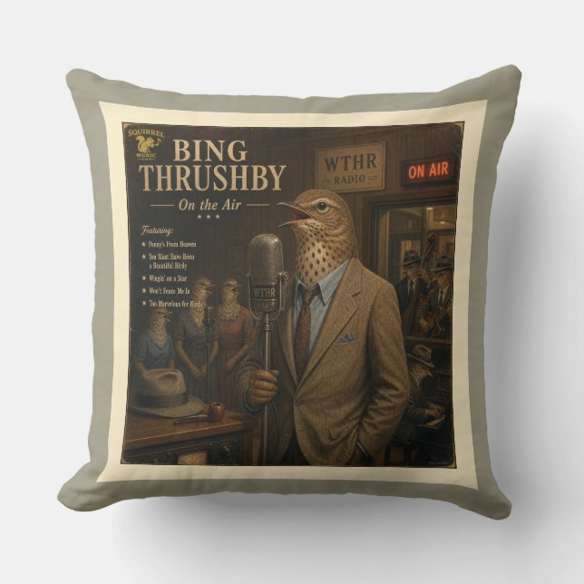 Almofada Álbum de Bing Thrushby: uma Paródia (Frente)
