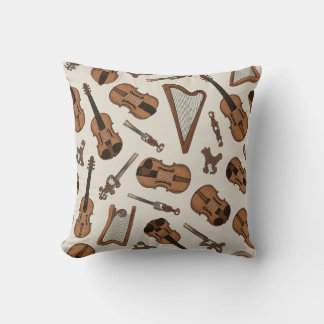 Almofada Alça com padrão de instrumento de corda
