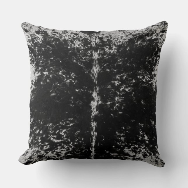 Almofada Alça Impressão de padrão branco e preto (Frente)