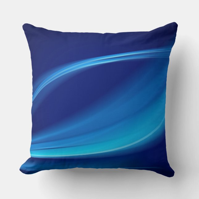 Almofada Alça-Ponta - Abstrato Azul Claro (Frente)