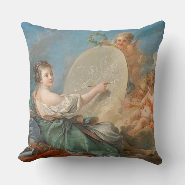 Almofada Alegoria da pintura, 1765 (óleo em canvas) (Frente)