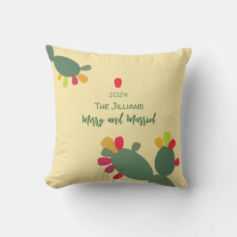 Almofada alegre e casado deserto colorido 