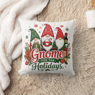 Almofada Alegres Gnominos de Natal Design de Férias