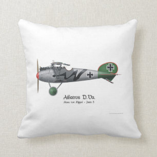 Almofada Alemão Lutador Hans von Hippel de Albatros D.Va