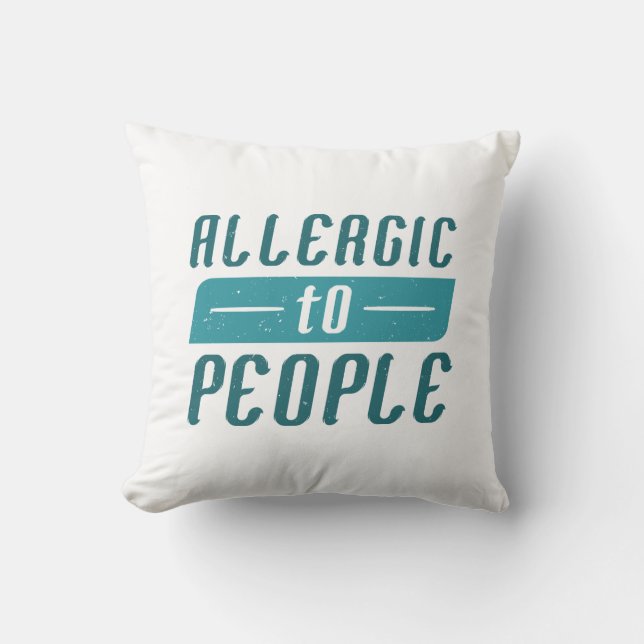 Almofada Alérgico a Pessoas (Frente)