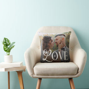 Almofada Alfabeto Personalizado de Amor Moderno para Casais