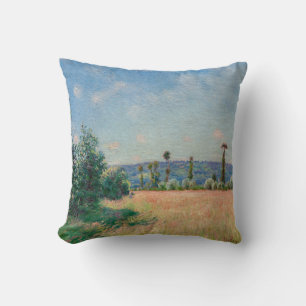Almofada Alfred Sisley - Sahurs Meadows na manhã do sol