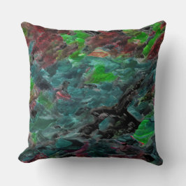 Almofada Algas ou corais do mundo do livro