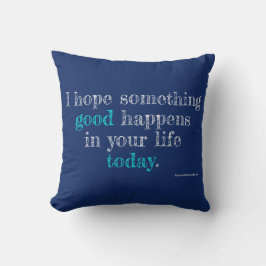 Almofada Algo Bom Travesseiro de Arremesso de Algodão 16"