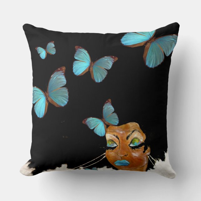 Almofada Algo Travesseiro Azul (Frente)