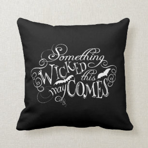 Almofada Algo Wick Chalkboard Halloween Travesseiro