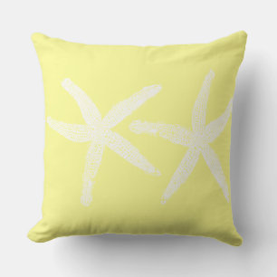 Almofada Algodão de Praia Amarelo Pastel Amarelo