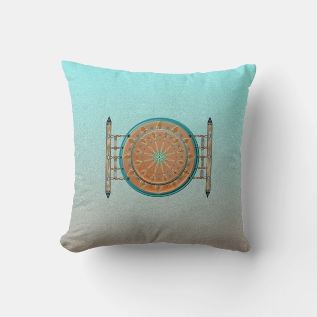 Almofada Algodão do travesseiro decorativo 16x16 do algodão (Frente)