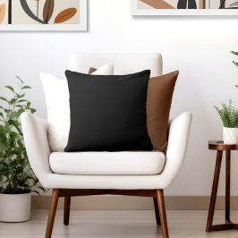 Almofada Algodão preto de 20"