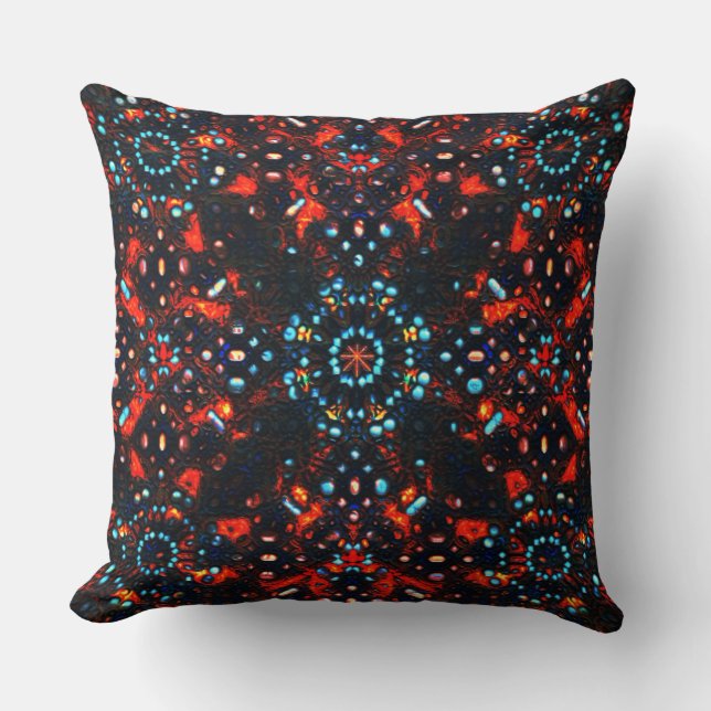 Almofada Algumas pedras em couro queimado é o que parece (Frente)