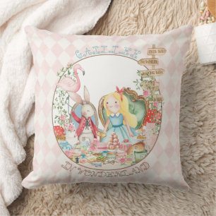 Almofada Alice Adventures em Woderland Birthday Tea Party