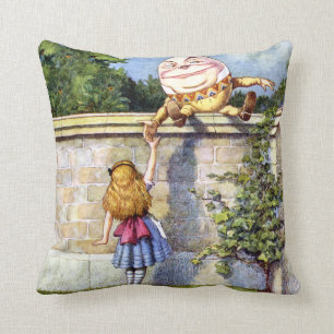 Almofada Alice e Humpty Dumpty em Wonderland