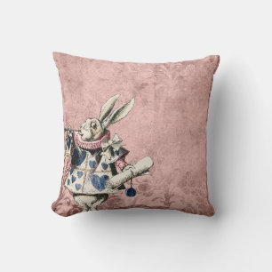 Almofada Alice no País das Maravilhas Brancas, Azul-Rosa, R