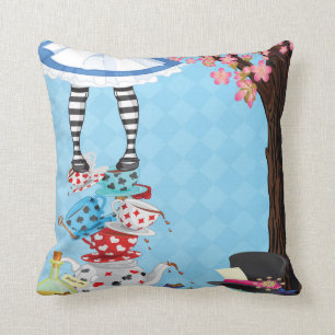 Almofada Alice no travesseiro decorativo do país das